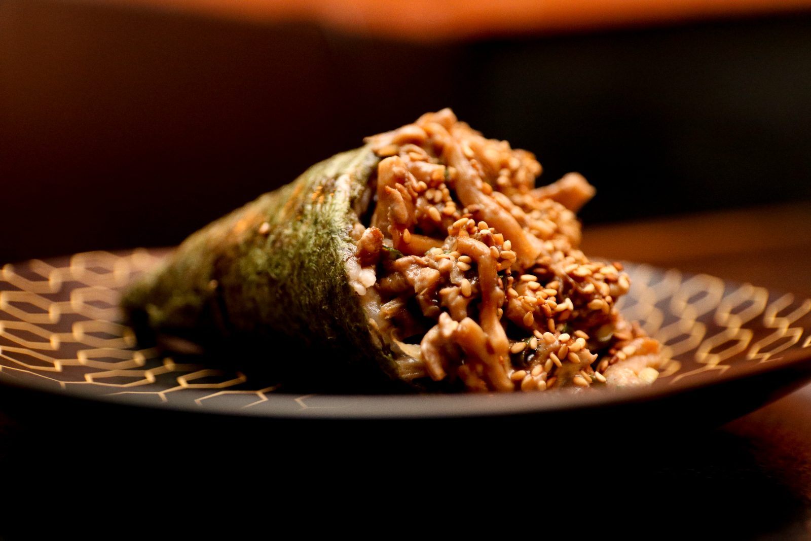 Temaki de shimeji